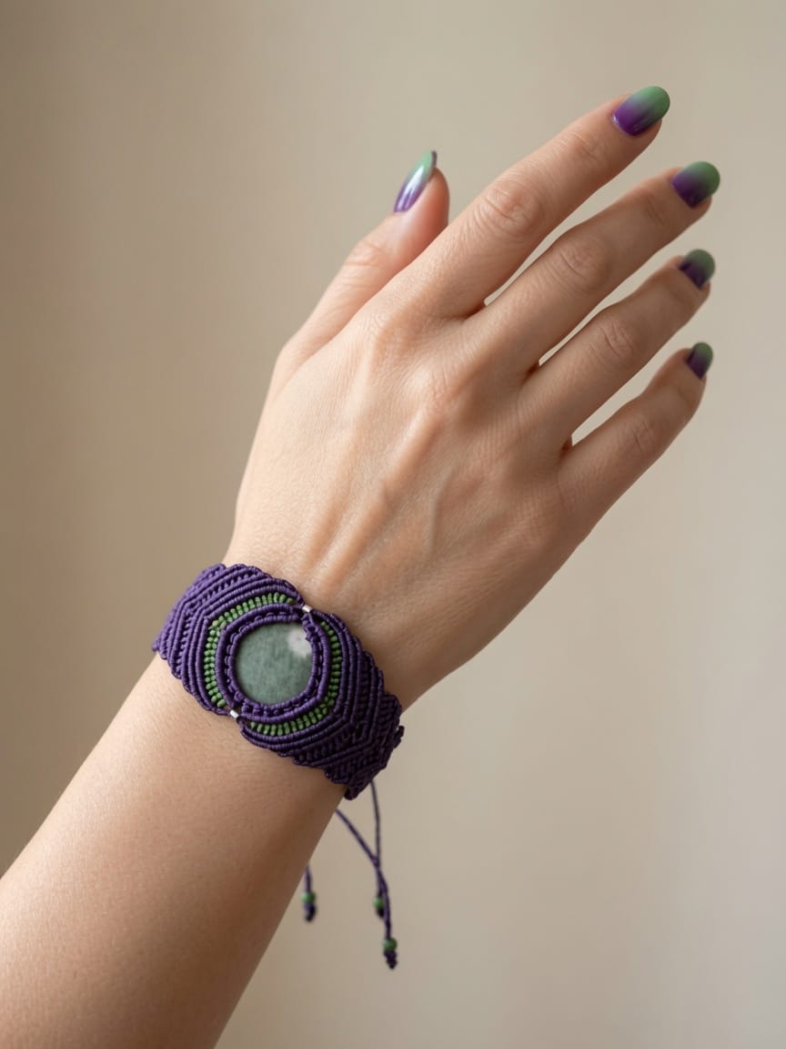 Micro Macrame Set 06 — Model Wearing