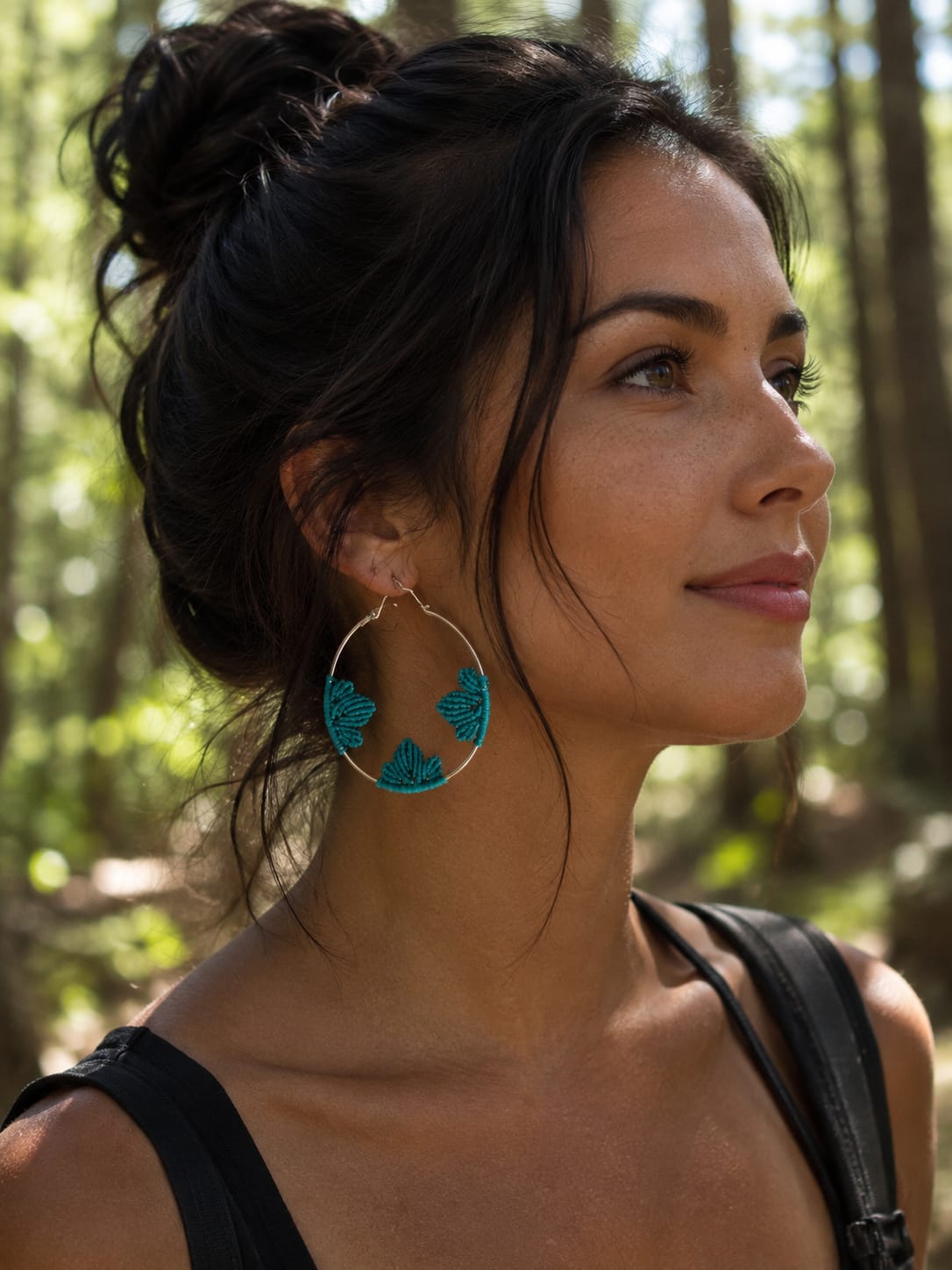 Micro Macrame Set 09 — Model Wearing
