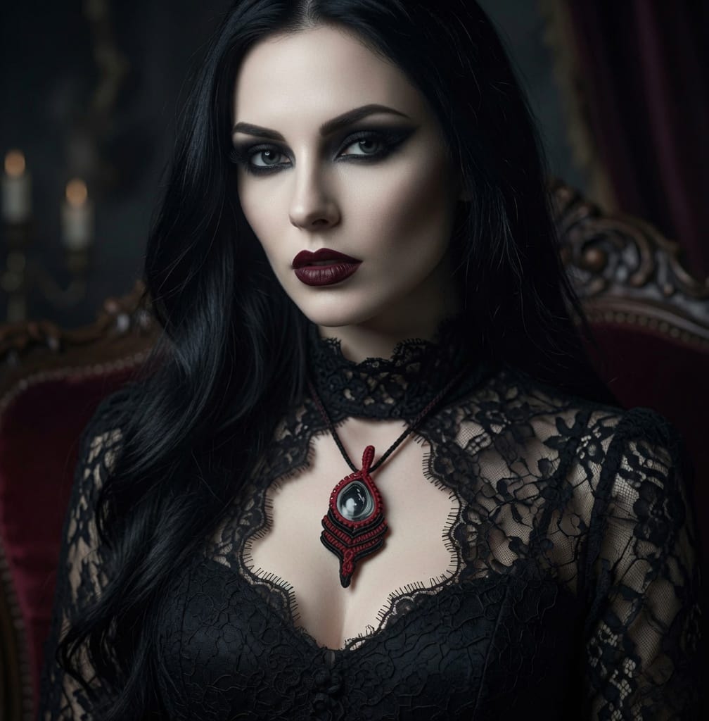 Micro Macrame Set 15 — Model Wearing