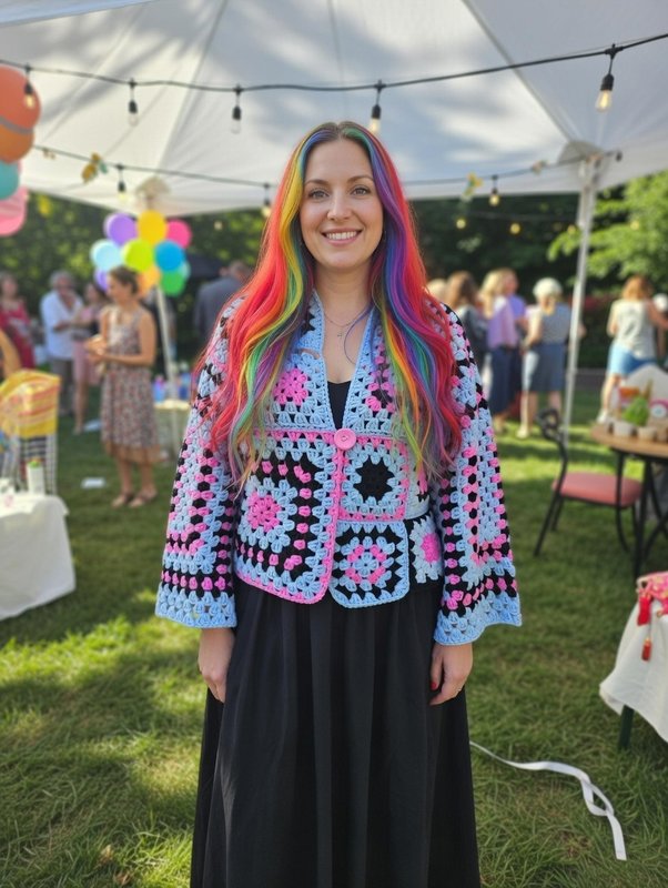 Festival Of F**kery — Granny Square Cardigan