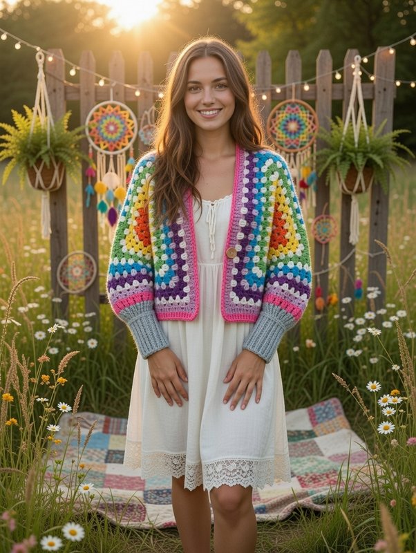 Dreamcatcher Delirium — Hexagonal Granny Square