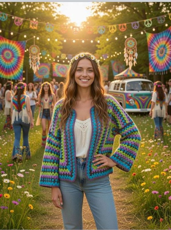 Hexed and Overworked — Hexagonal Granny Square